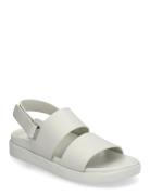 Flat Adj Sandal Eyelet Matalapohjaiset Sandaalit White Calvin Klein