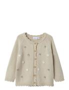 Nbfbilili Ls Knit Card Tops Knitwear Cardigans Beige Name It