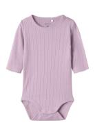 Nbfbega Ls Body Bodies Long-sleeved Purple Name It