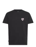 Feeling T-Shirt Tops T-shirts Short-sleeved Black Makia