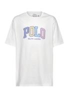 Logo Cotton Jersey Tee Tops T-shirts Short-sleeved White Ralph Lauren ...