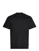 Ace Mock Neck T-Shirt Tops T-shirts Short-sleeved Black J. Lindeberg