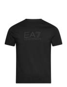 T-Shirt Tops T-shirts Short-sleeved Black EA7