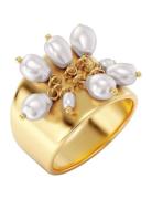 Pearl Signet Ring Sormus Korut Gold Edblad