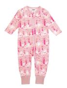 Körsbärsblomma Pyjamas Pyjama Sie Jumpsuit Haalari Pink MUMIN