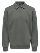 Onsceres 1/4 Zip Sweat Polo Tops Sweat-shirts & Hoodies Sweat-shirts G...