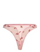 Mesh Thong Stringit Alusvaatteet Pink Understatement Underwear