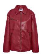 Nmgwen Pu Jacket Nahkatakki Red NOISY MAY