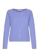 Rwlaica Cashmere Ls O-Neck Raglan C Tops Knitwear Cardigans Blue Rosem...