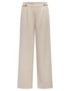 Onlcarolina Life Hw Wide Pant Cc Tlr Bottoms Trousers Wide Leg Cream O...