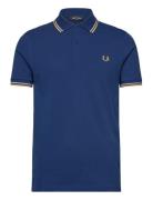 Twin Tipped Fp Shirt Tops Polos Short-sleeved Navy Fred Perry