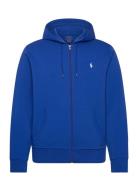 Double-Knit Full-Zip Hoodie Tops Sweat-shirts & Hoodies Hoodies Blue P...