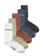 Jacjjstudio Solid Socks 5 Pack Underwear Socks Regular Socks White Jac...