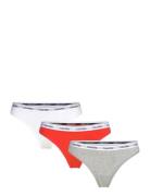 Thong 3Pk Stringit Alusvaatteet Multi/patterned Calvin Klein