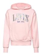 Po-Pull-Over Hoody Tops Sweat-shirts & Hoodies Hoodies Pink Levi's