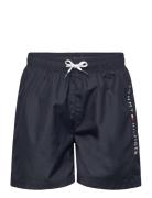 Medium Drawstring Uimashortsit Navy Tommy Hilfiger