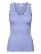 Rwbeatha Sl V-Neck Lace Top Tops T-shirts & Tops Sleeveless Blue Rosem...