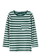 Nmmdekab Slim Ls Top Tops T-shirts Long-sleeved T-shirts Green Name It