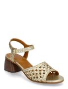 Sandals - Block Heels Korolliset Sandaalit Gold ANGULUS