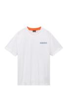 S-Sovana Ss Tops T-shirts Short-sleeved White Napapijri