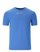 Roger M Hyperstretch S/S Tee Sport T-shirts Short-sleeved Blue Virtus