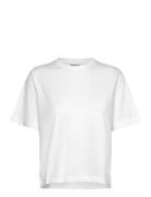 Perfect Boxy T-Shirt Tops T-shirts & Tops Short-sleeved White Weekday