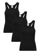 Scoop Neck Cotton Tank 3Pk Toppi Black Calvin Klein