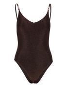 Beam Bea Swimsuit Uimapuku Uima-asut Brown Becksöndergaard