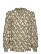 Shirt Cwraquel Silhouette Tops Blouses Long-sleeved Khaki Green Claire...