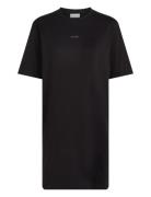 Placed Inst Tee Dress Polvipituinen Mekko Black Calvin Klein Jeans