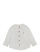 Shirt Ls Stripe Tops Shirts Long-sleeved Shirts Cream En Fant