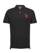 Uspa Polo Alfredo Men Tops Polos Short-sleeved Black U.S. Polo Assn.