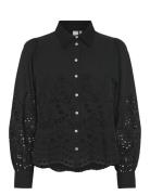 Yasluma Ls Shirt S. Noos Tops Blouses Long-sleeved Black YAS