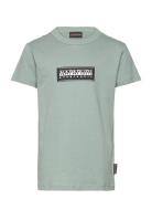 K S-Chamois Ss S Tops T-shirts Short-sleeved Green Napapijri