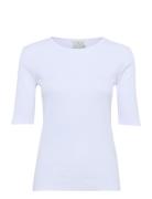 Kacarna T-Shirt Tops T-shirts & Tops Short-sleeved White Kaffe