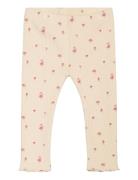 Tnsbnoella Rib Leggings Bottoms Leggings Cream The New