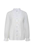 Cw-Rici - Blouse Tops Blouses Long-sleeved White Claire Woman