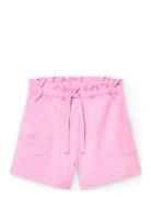 Knit Shorts Flame Bottoms Shorts Pink Boboli