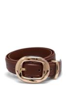 Rounded Buckle Belt Vyö Brown Mango