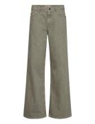 Mmdara Dyed Jeans Bottoms Jeans Wide Khaki Green MOS MOSH