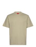 Dapolino Designers T-shirts Short-sleeved Khaki Green HUGO