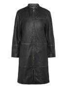 Kate Leather Coat Nahkatakki Black Jofama