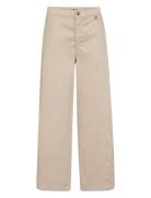 Mmvincent Rosemary Pant Bottoms Trousers Wide Leg Cream MOS MOSH