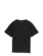 Over Basic T-Shirt Tops T-shirts Short-sleeved Black Tom Tailor