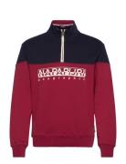 B-Saturnia Hz Tops Sweat-shirts & Hoodies Sweat-shirts Red Napapijri