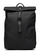 Rolltop Rucksack Mini W3 Reppu Laukku Black Rains