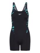 Womens Hyperboom Splice Legsuit Uimapuku Uima-asut Black Speedo