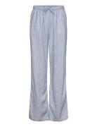 Trousers Linen Blend Bottoms Trousers Blue Lindex