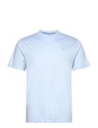 Pima Cotton Tee Tops T-shirts Short-sleeved Blue Hackett London