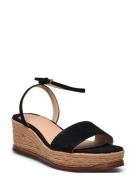 Leona Suede Espadrille Korolliset Sandaalit Espadrillot Black Lauren R...